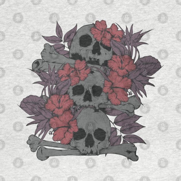 Skulls and crossbones by Jess Adams